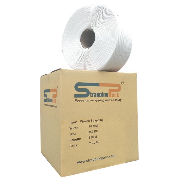 16mm x 350kg Polyester Woven Strapping